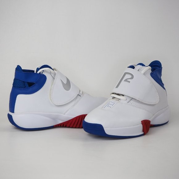 Nike Air P2 Ultimate Boys Shoes White/ Sylver - Picture 8 of 12